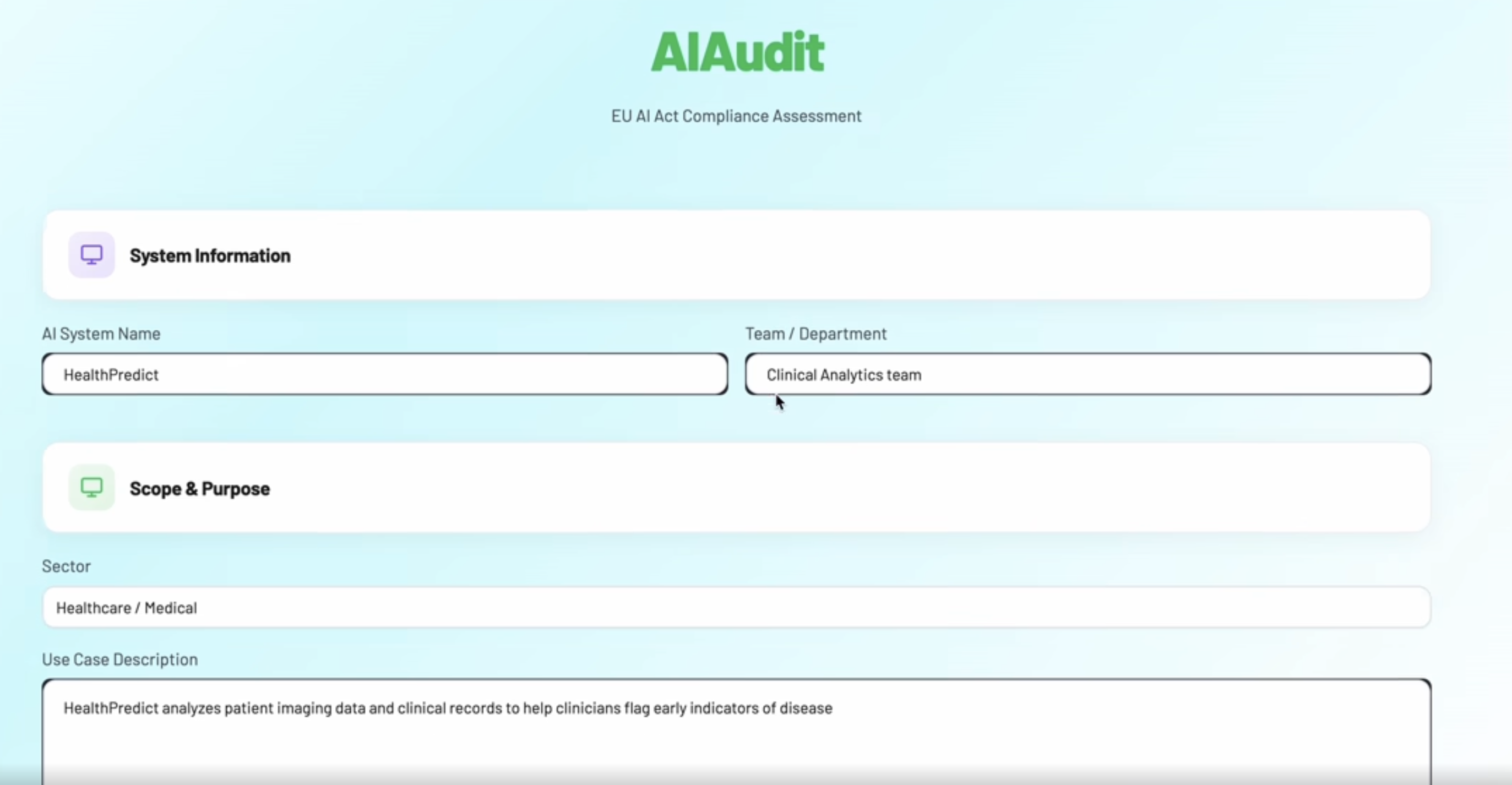 AI Audit compliance system